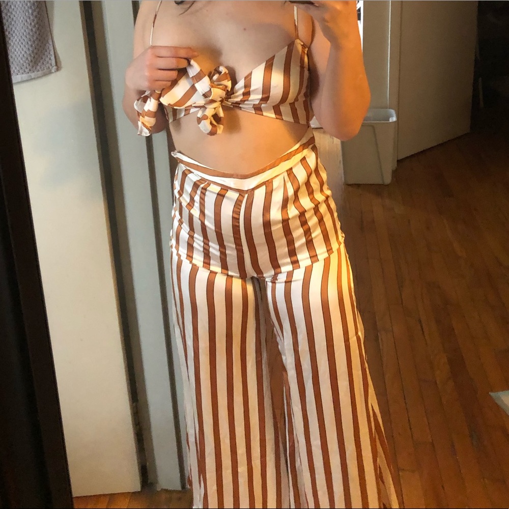 Striped jumpsuit